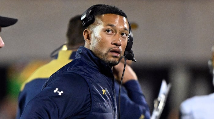 Notre Dame coach Marcus Freeman